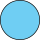LINE avatar for self-esteem: a featureless blue circle.